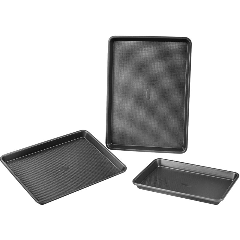 Backformen-Set 3-tlg. antihaftbeschichtete Kochgeschirrplatten und -bleche aus Karbonstahl, Backgeschirr-Kochsets für den Küchenofen, für Keksen