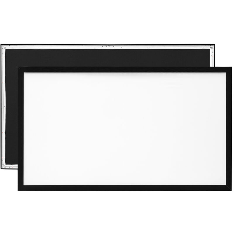 Vevor Beamer Leinwand 257 cm x 150 cm, Projektion Leinwand Diagonale Größe 279 cm, Leinwand Deckenmontage aus pvc, 15 kg Projektionsfläche mit