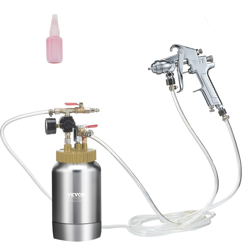 Mophorn - vevor Druckbehälter Farbbehälter Sprühfarbe Drucktopf 2 l Drucktank, 45 psi Lackierpistole Farbbehälter φ 38,5 x 12,6 c Spray Paint