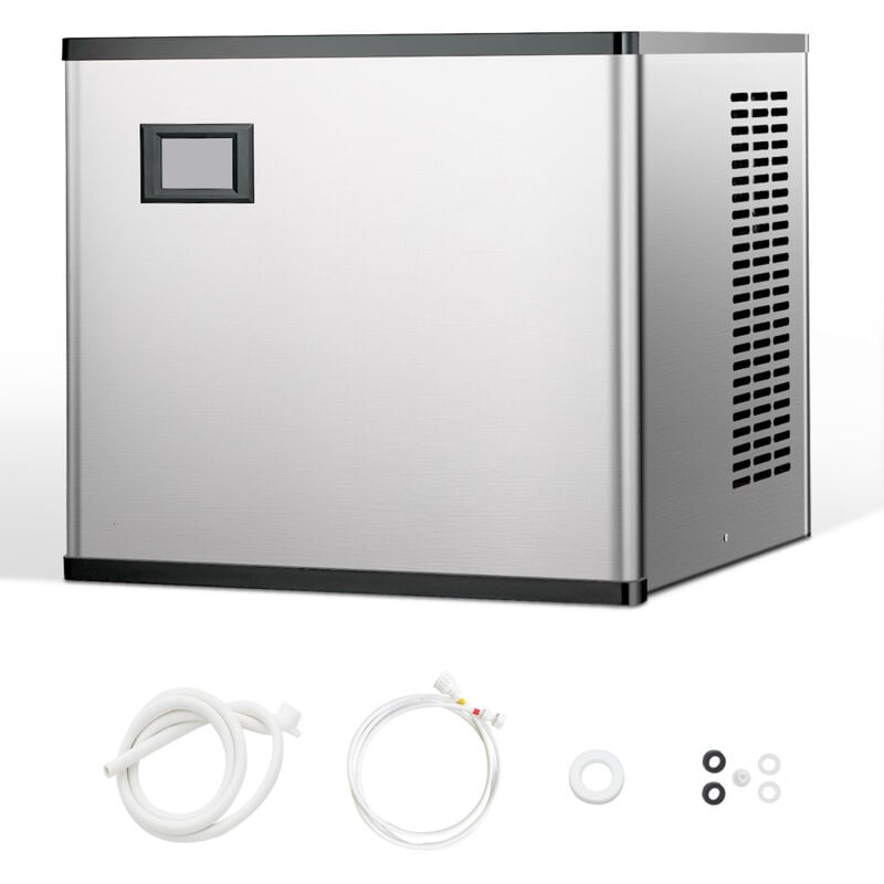 Eismaschinenkopf kommerzieller Eisbereiter Eismaschine (nur Kopf) 136 kg/Tag, Kopf aus Edelstahl + PE-Kunststoff Eisbereiter-Kopf mit intelligentem