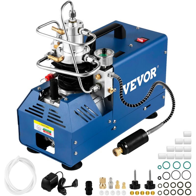 VEVOR Elektrische Hochdruck Luftkompressor 1800W PCP Hochdruck Kompressor Pumpe 4500PSI PCP Inflator 3-6,8L Tankkapazität Kompressor 2800U/min