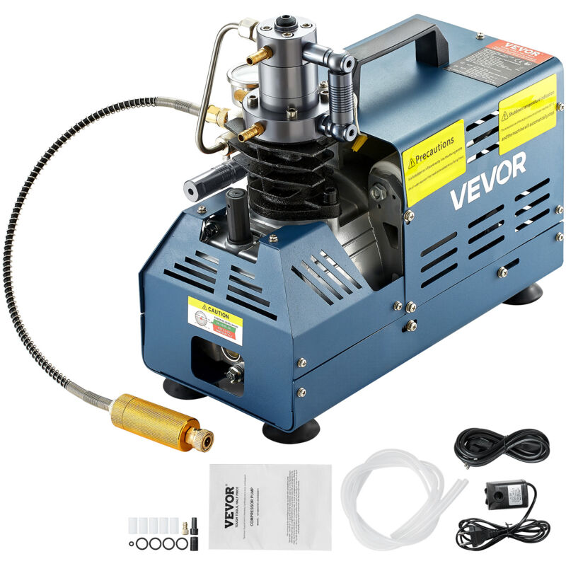 VEVOR Elektrische Hochdruck Luftkompressor 1800W PCP Hochdruck Kompressor Pumpe 4500PSI PCP Inflator 3-6,8L Tankkapazität Kompressor 2800U/min