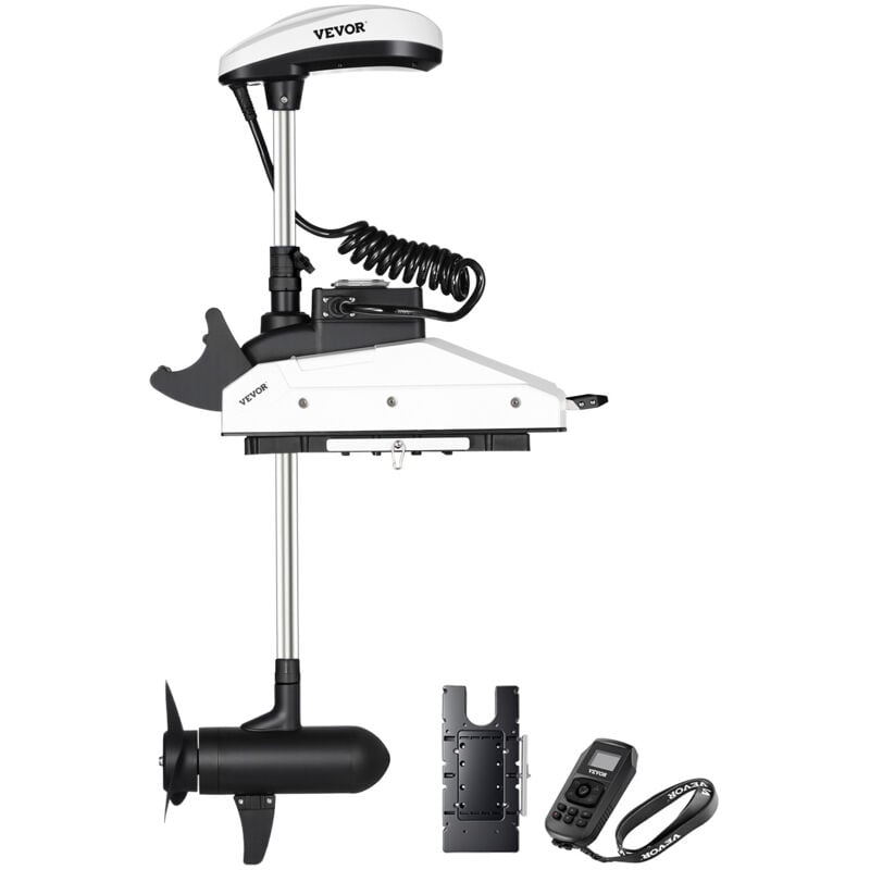 Elektro Außenborder, 12 v, 25 kg Schub mit gps, 10-Gang-Bugmontage, Salzwasser-Bootsmotor mit Fernbedienung und LCD-Batterieanzeige, für Kajaks,