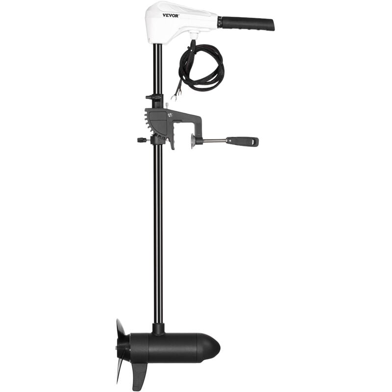 Elektro Außenborder, Bootsmotor Heckmontage, 12 v, 25 kg Schub, 8-Gang Trolling Motor mit Batterieanzeige, für Kajaks, Fischerboote auf