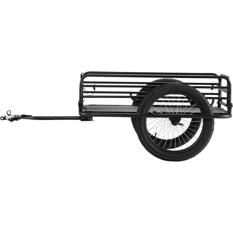 Vevor Fahrradanhänger, 125 kg Tragkraft, Transportanhänger, faltbar und verstaubar, Schnellverschluss mit Universalkupplung, 50,8 cm Räder, passend