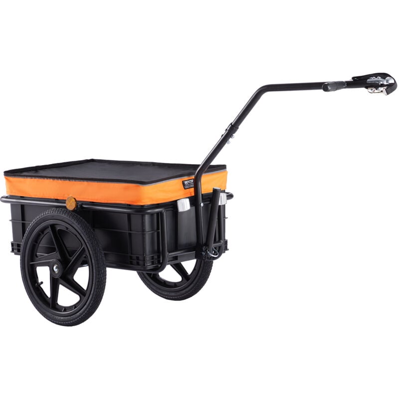 Mophorn - vevor Fahrradanhänger, 40 kg Tragkraft, Transportanhänger, faltbar und kompakt verstaubar, mit Universalkupplung, wasserdichte Abdeckung,