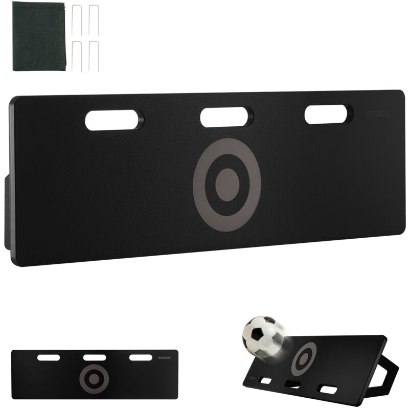 VEVOR Fußball Rebound Board, tragbares Prellwand 100 x 30 cm, HDPE Rebounder Ausrüstung mit 2 Rückprallwinkeln, Trainingsbrett Rebounder Kicker für