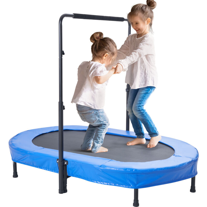 VEVOR Kindertrampolin Indoor / Outdoor-Trampolin faltbares Mini Trampolin mit Griff, Rebounder-Trampolin Gartentrampolin für Kleinkinder,