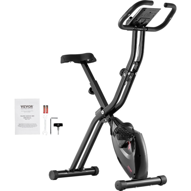 VEVOR Klappbares Heimtrainer-Fahrrad Fitness-Fahrrad, einstellbarer magnetischer Widerstand, Indoor-Fahrrad für das Training im Heim-Fitnessstudio,