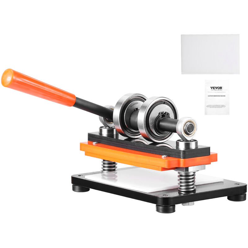 Mophorn - vevor Leder Stanzmaschine Manuelle Lederschneidemaschine 18 x 10 cm, Leder Prägemaschine 1,5 t Belastbare Leder-Stanzmaschine Geeignet für