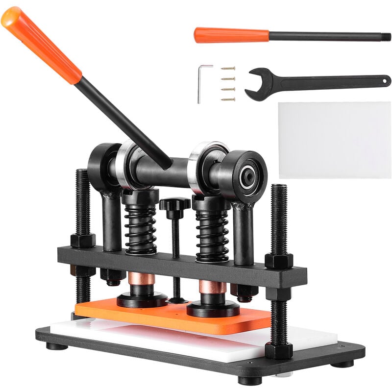 Mophorn - vevor Leder Stanzmaschine Manuelle Lederschneidemaschine 26 x 12 cm, Leder Prägemaschine 1,5 t Belastbare Leder-Stanzmaschine Geeignet für