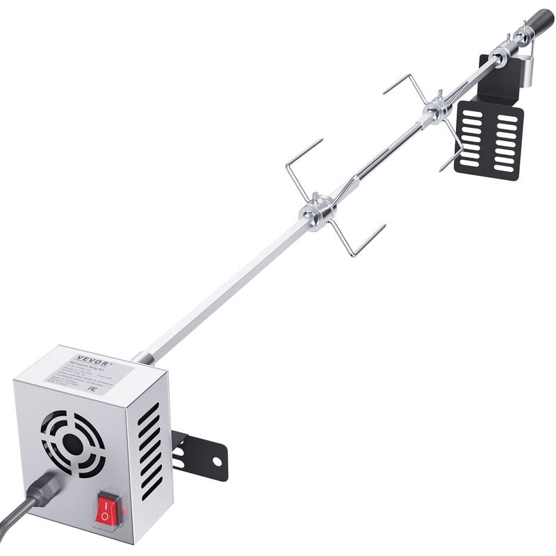 VEVOR Spanferkelgrill Lammgrill 100,6 cm, 12 kg Edelstahl Drehspieß Spießbratengrill 9 W, Lammgrill BBQ Grill Grillwagen Barbecue, Großer Spießgrill