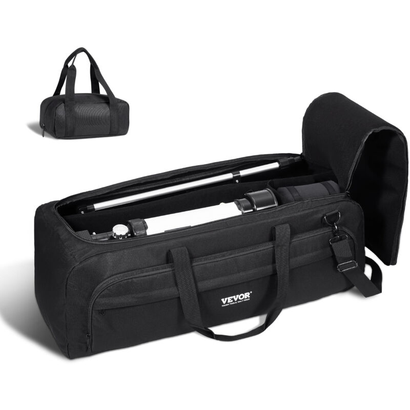 Teleskoptasche, 770 mm, Transporttasche für Teleskope mit festen Schnallen, mehrere Taschen & abnehmbare Trennwand für Teleskope,