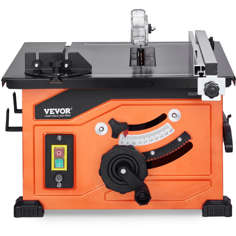 Tischkreissäge, 210 mm, 1200 w Baukreissäge, 225 mm max. Schnittkapazität, 4800 U/min Schnittgeschwindigkeit, mit 24-Zahn-Sägeblatt,