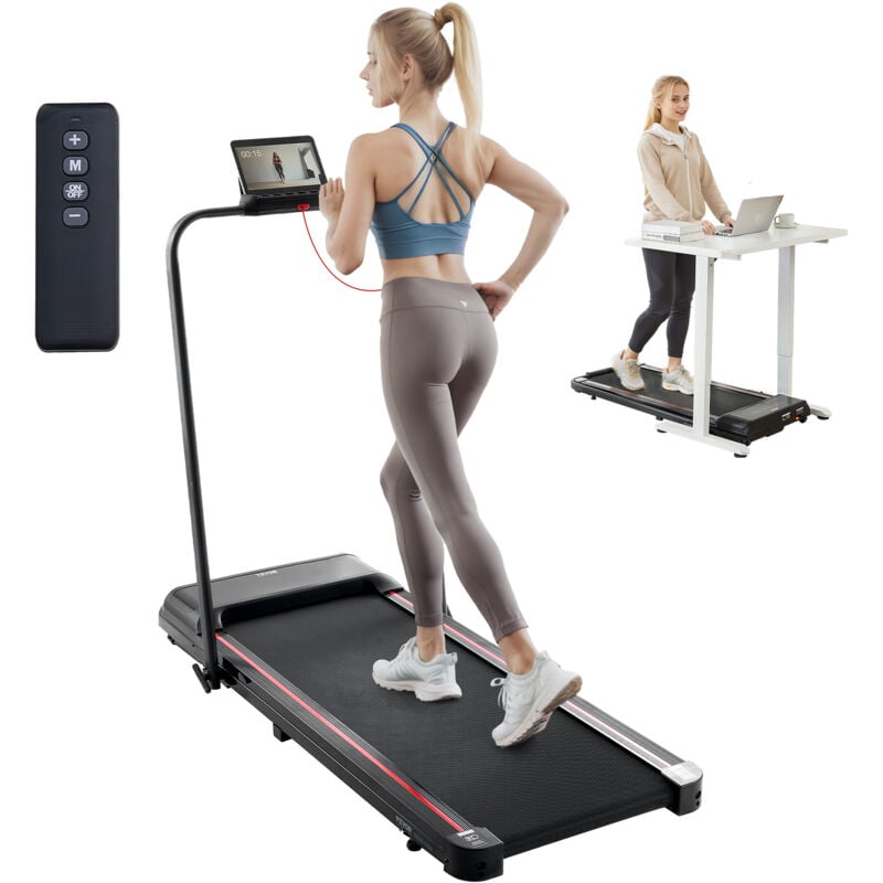 Walking Pad Laufband unter den Schreibtisch, Laufband zum Arbeiten, klappbares Laufband mit 120 kg Tragkraft, tragbares 2 in 1 Pad mit 2,5 ps,