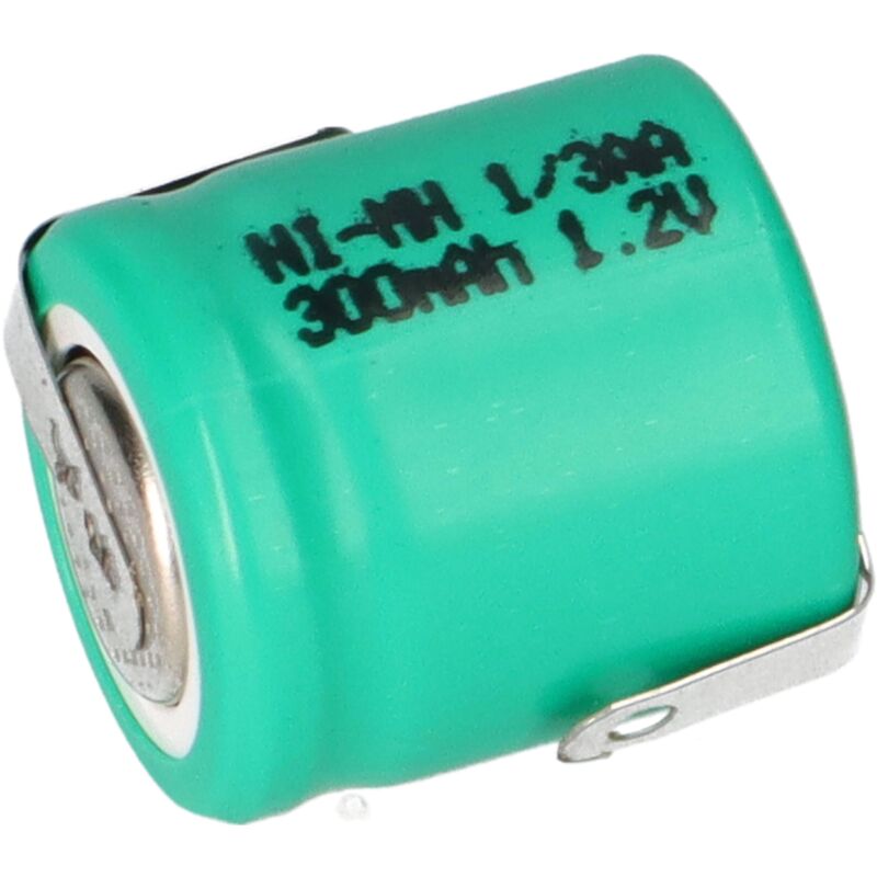 Vhbw - NiMH Ersatz Knopfzellen-Akku Typ 1/3AA 300mAh 1,2V kompatibel mit Modellbau-Akkus, Solar-Leuchten uvm.