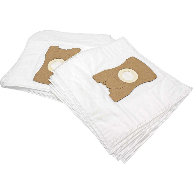10x Staubbeutel kompatibel mit Vorwerk Tiger VT260, 260, VT265, 300, VT270, 265, 270 Staubsauger - Mikrovlies, 33cm x 23cm Weiß - Vhbw