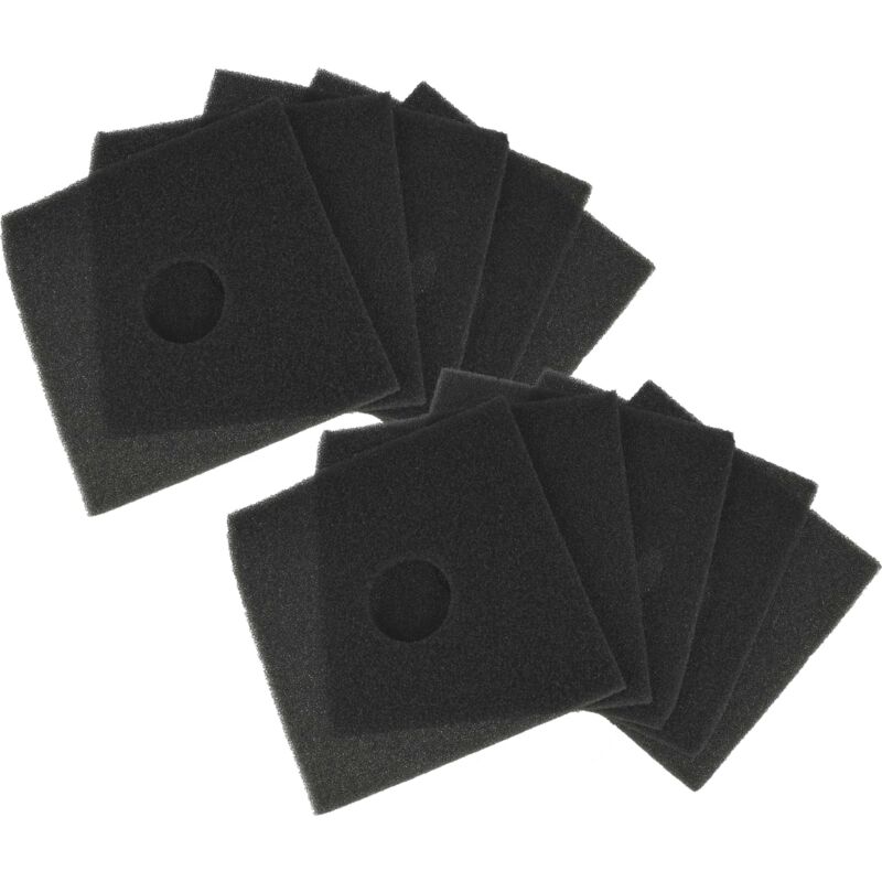 10x Filter kompatibel mit Helios Ventilatoren elf & elsn Serie - 160 x 160 mm - Ersatz für 0587 - Lüfter Ersatzfilter Zubehör - Vhbw