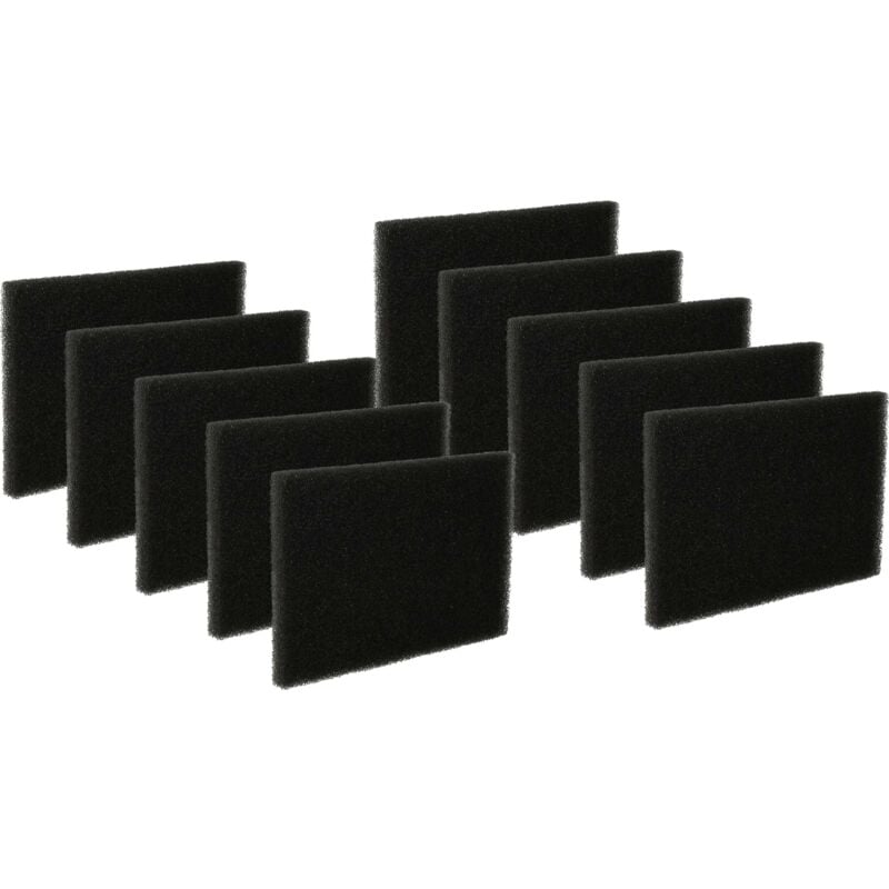 10x Motorschutz-Filter Schaum-Filter kompatibel mit Staubsauger, Saugroboter, Mehrzwecksauger Ersatz für 109616800/8, 1096168008, 421000466500/7,