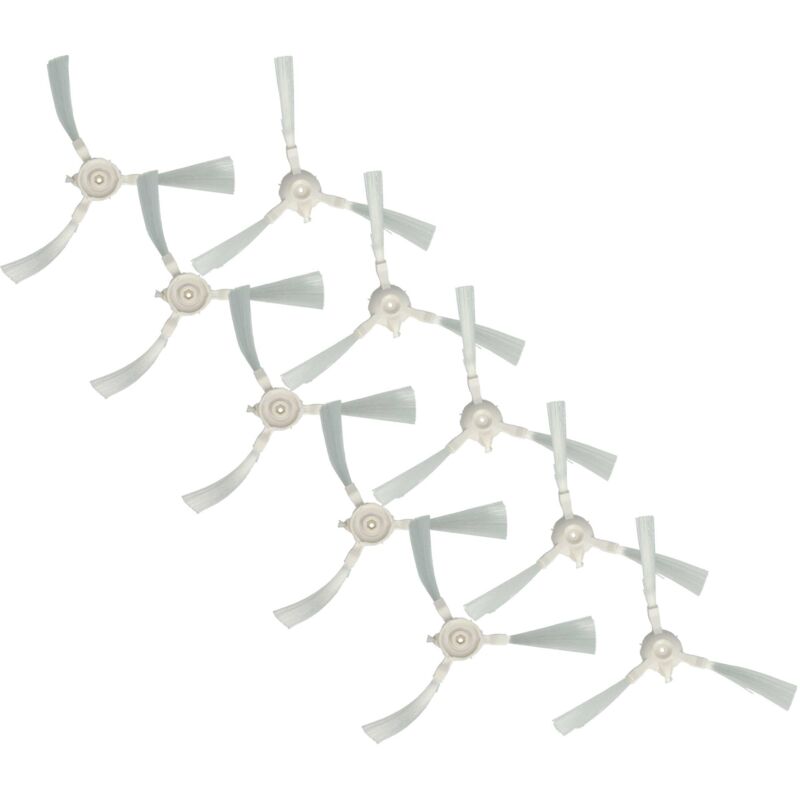 10x Rundbürste kompatibel mit Rowenta X-plorer Serie 40 Total Care Connect RR7275 Saugroboter - 10x Seitenbürsten, Bürstenset - Vhbw