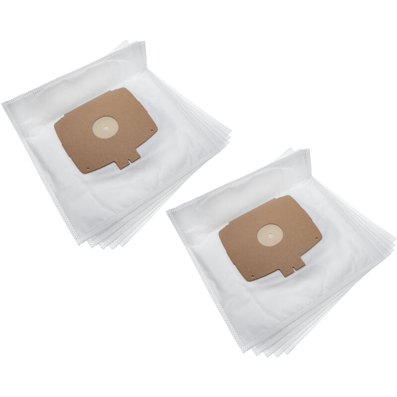 10x Staubsaugerbeutel kompatibel mit Electrolux D700, D715, D720/P, D725, D728, D729, D730, D735, D736 - Mikrovlies, 30.35cm x 30,3cm, Weiß - Vhbw