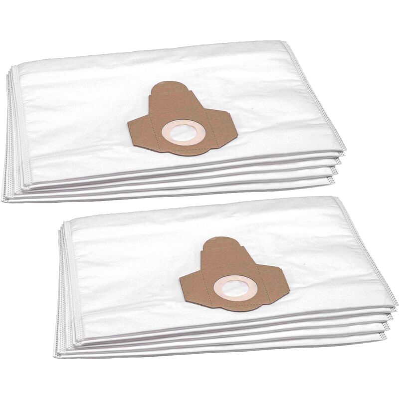 10x Staubsaugerbeutel kompatibel mit Hoover s 4346 - Dry 1000, s 4347 - Dry 1000, s 4348 - Dry 1000 Staubsauger - Mikrovlies, 45cm x 30cm - Vhbw