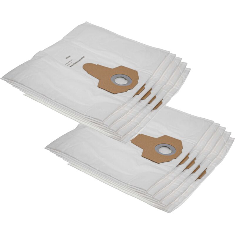 10x Staubsaugerbeutel kompatibel mit Tornado Plein Air 300 a, Plein Air 32, Plein Air 350 Staubsauger - Mikrovlies, 45cm x 30cm - Vhbw