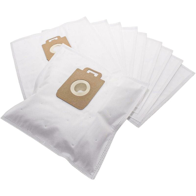10x Staubsaugerbeutel kompatibel mit aeg System Pro p 1 - 999 Staubsauger - Mikrovlies, 32cm x 19cm Weiß - Vhbw