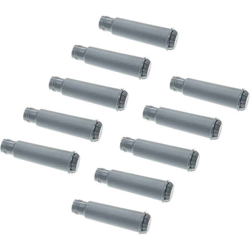 vhbw 10x Wasserfilter Filter kompatibel mit Krups Evidence EA892c, EA892110, EA891d Kaffeevollautomat, Espressomaschine Grau