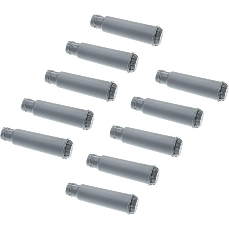 vhbw 10x Wasserfilter Filter kompatibel mit Krups XP5200 Series, XP524010 Series Kaffeevollautomat, Espressomaschine Grau