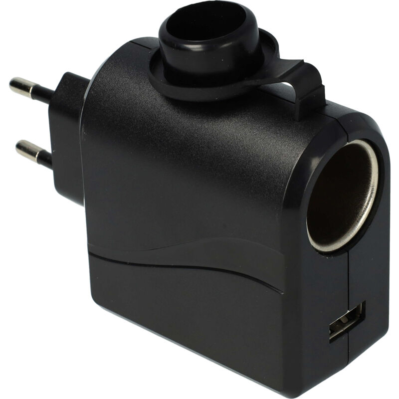 Vhbw - 12 v KfZ-Anschluss Adapter auf 220 v, Spannungswandler 3000 mA für Boardnetz Ladekabel, Ladegeräte