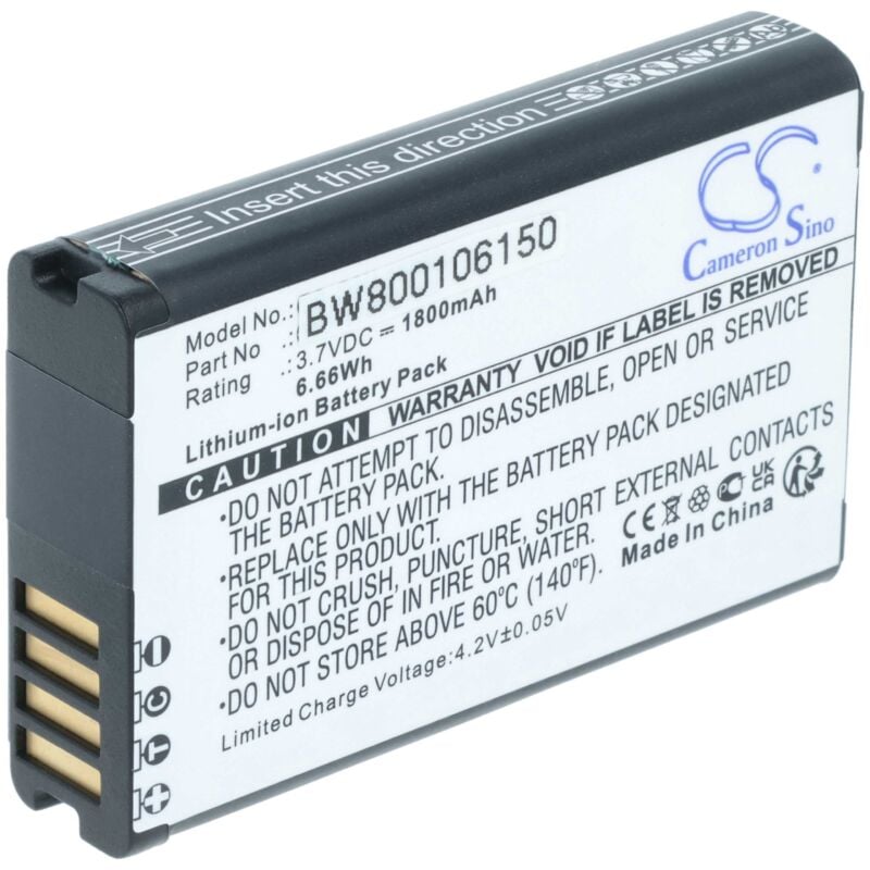 Vhbw - 1x Akku Ersatz für Garmin 010-11654-03, 010-11599-00 für Videokamera Camcorder (1800 mAh, 3,7 v, Li-Ion)