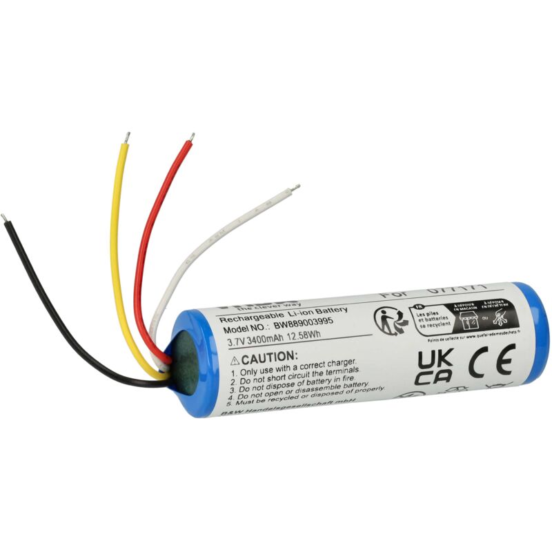 Vhbw - 1x Akku kompatibel mit Bose 423816 Lautsprecher Boxen Speaker (3400 mAh, 3,7 v, Li-Ion)