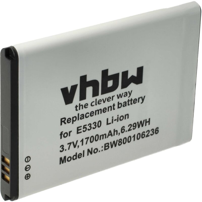 Vhbw - 1x Akku kompatibel mit Huawei E5377, EC5377 Router Modem Hotspots (1700 mAh, 3,7 v, Li-Ion)