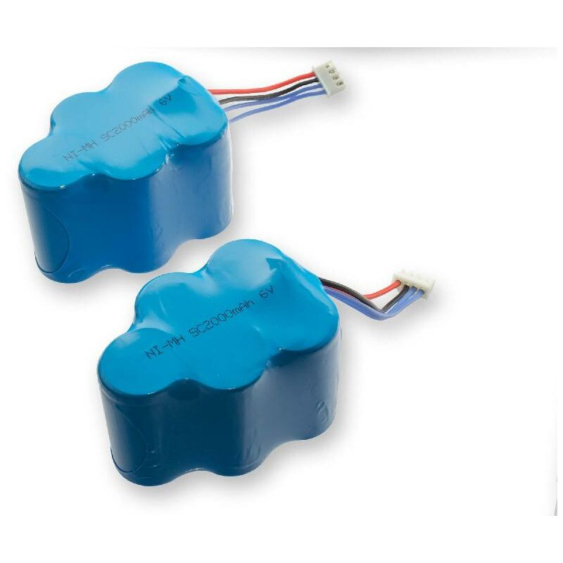 2x Akku kompatibel mit cod 35601130, RB001 Saugroboter (2000 mAh, 6 v, NiMH) - Vhbw