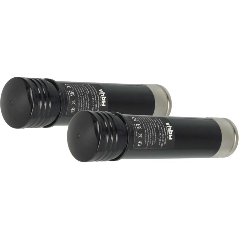 Vhbw - 2x Akku kompatibel mit Black & Decker Versapak VP600, VP650, VP660, VP7221, VP7221C Elektrowerkzeug (2100 mAh, NiMH, 3,6 v)
