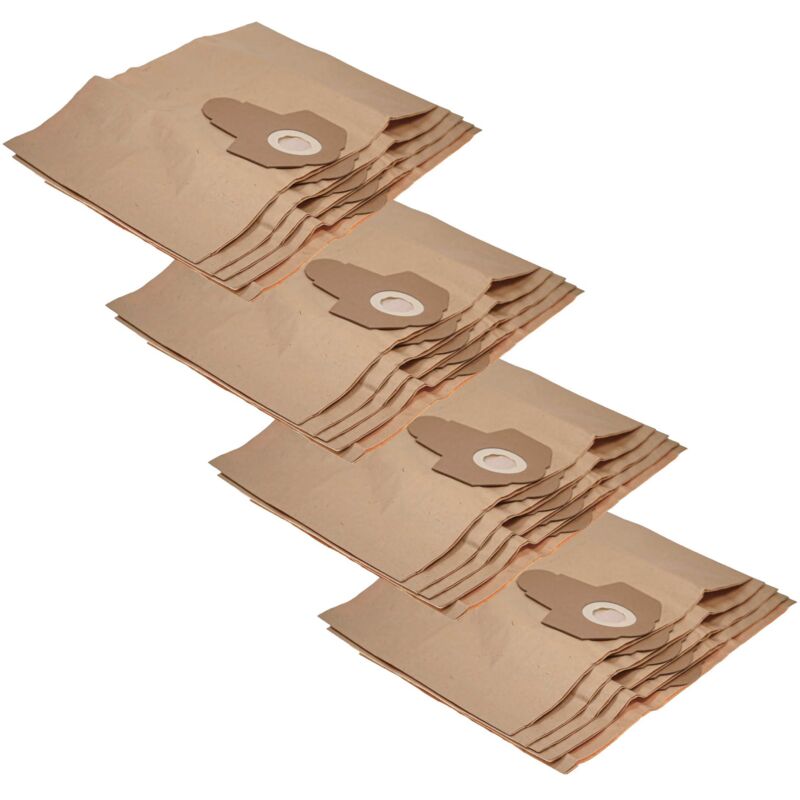 vhbw 20x Staubbeutel kompatibel mit Fakir / Nilco 26 06 805, 9800 S Öko - Waschsauger, ) 21 18 805 Staubsauger - 31,5cm x 19cm braun