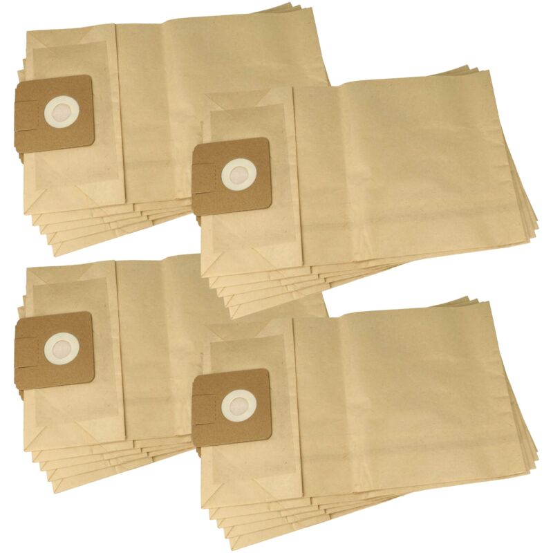 20x Staubbeutel kompatibel mit Igefa cf S10, cf S10 Plus Staubsauger - Filterpapier, ta 1, 40cm x 24cm braun - Vhbw