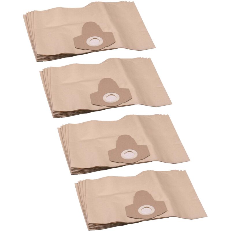 vhbw 20x Staubbeutel kompatibel mit Tornado Plein Air 200 A, Plein Air 28, Plein Air 270, Plein Air 250 Staubsauger - 31,5cm x 19cm braun