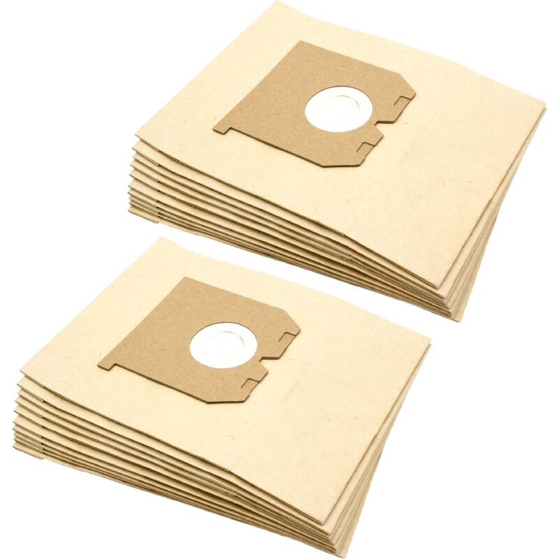 20x Staubsaugerbeutel kompatibel mit AEG/Electrolux E42N, Lite Z1800, Lite Z1870 Staubsauger - Papier, 24cm x 18cm, sandfarben - Vhbw