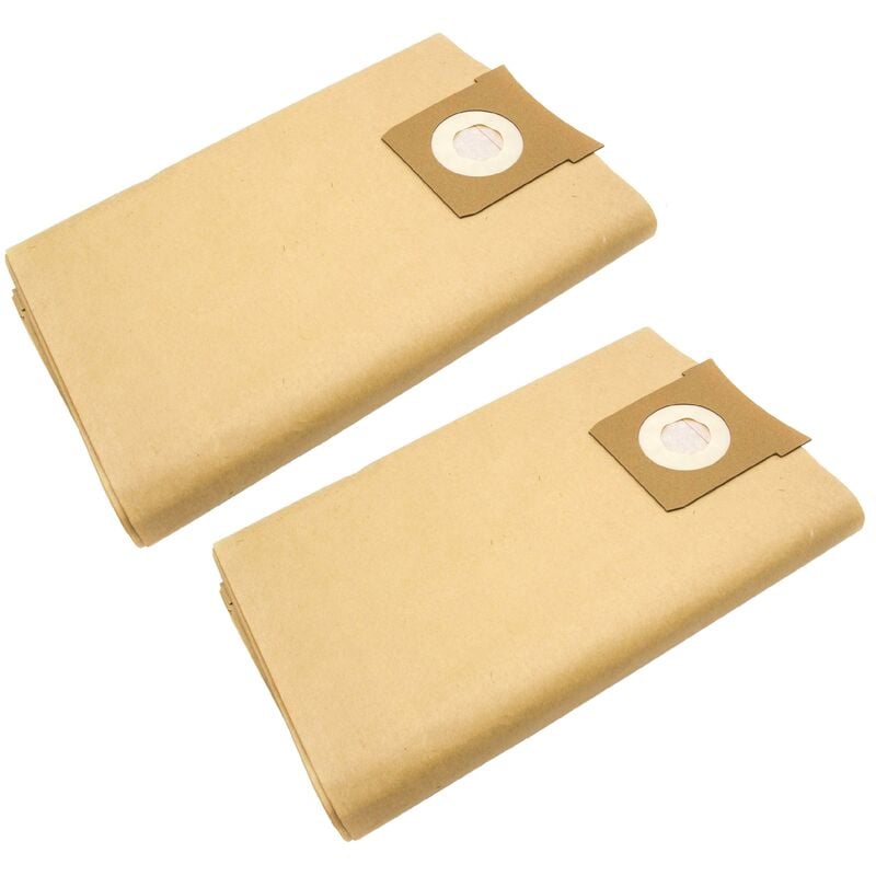 vhbw 20x Staubsaugerbeutel kompatibel mit Tele Shop 90519, Profi Waschsauger Staubsauger - Papier, 83cm x 37cm, braun
