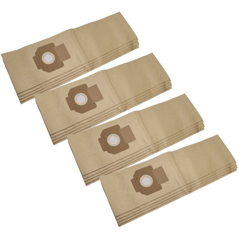 20x Staubsaugerbeutel kompatibel mit wap / Alto 550-21, 550-2M, 550-31, 550-3M, 650-11, 650-1M Staubsauger - Papier, braun - Vhbw