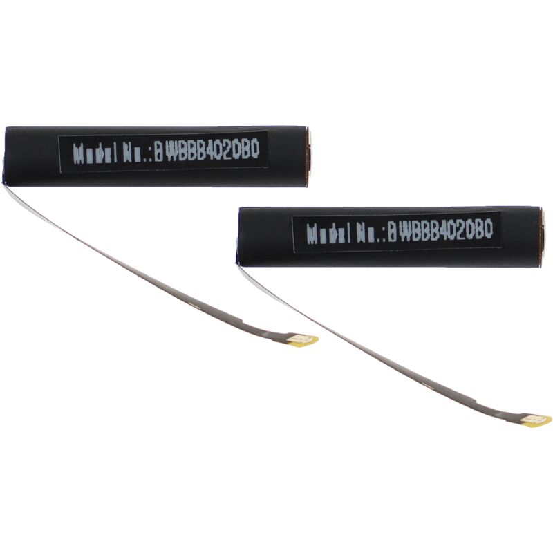 Vhbw - 2x Akku kompatibel mit Apple AirPods 1. Generation, 2. Generation Wireless Headset Kopfhörer (25mAh, 3,7V, Li-Ion)