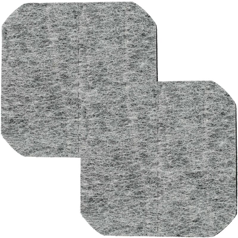 Vhbw - 2x Aktivkohle-Filter kompatibel mit Tefal Compact Quadra 8203, 6122, 3199, 3198, 3197, 3193, 3192, 3122 Fritteuse - 12 x 12 x 0,8 cm