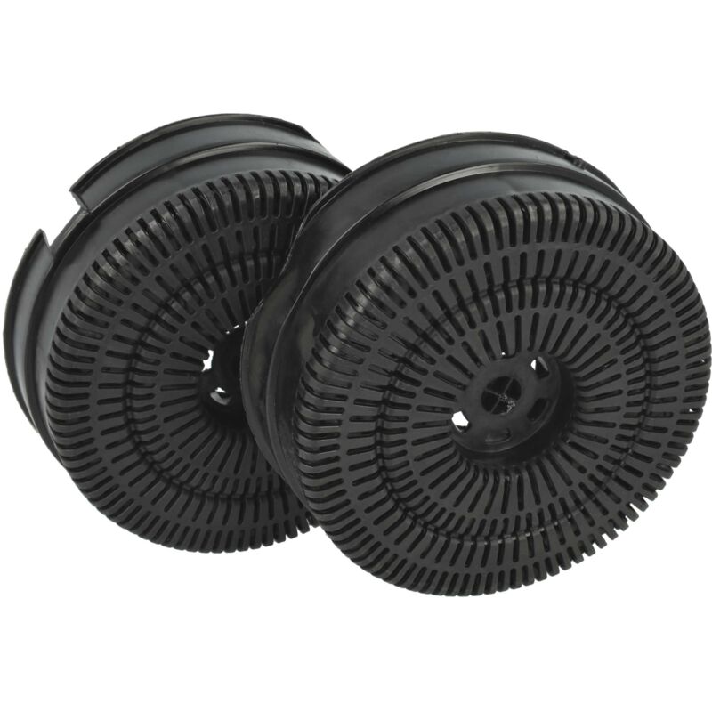 vhbw 2x Aktivkohlefilter kompatibel mit Elica ELITE 14 LUX GRIX/A/60 PRF0037989B, ELITE 14 LUX GRIX/A/90 Dunstabzugshaube