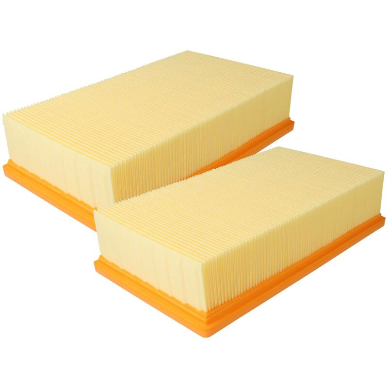 2x Flachfaltenfilter kompatibel mit Bosch gas 35 l afc, gas 35 l sfc+, gas 35 m afc, gas 55 m afc Professional Staubsauger - Filterelement - Vhbw