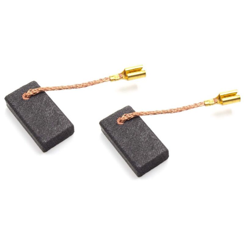 Vhbw - 2x Kohle-Bürste, Motorkohle, Schleifkohle 5mm x 10mm x 16mm kompatibel mit Elektrowerkzeug diverse Elektromotoren, Werkzeugmotoren,