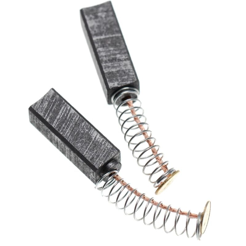 Vhbw - 2x Kohlebürste 17,8 x 6.3 x 6.3 mm kompatibel mit Metabo HO0882, 00882422, 00882421, 00882420 Elektrowerkzeug + Feder