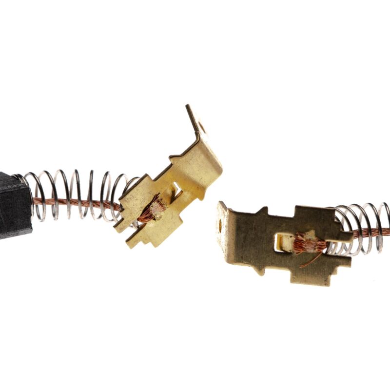 Vhbw - 2x Kohlebürste 6 x 9 x 12,3 mm kompatibel mit Makita NHP1320S Elektrowerkzeug + Feder