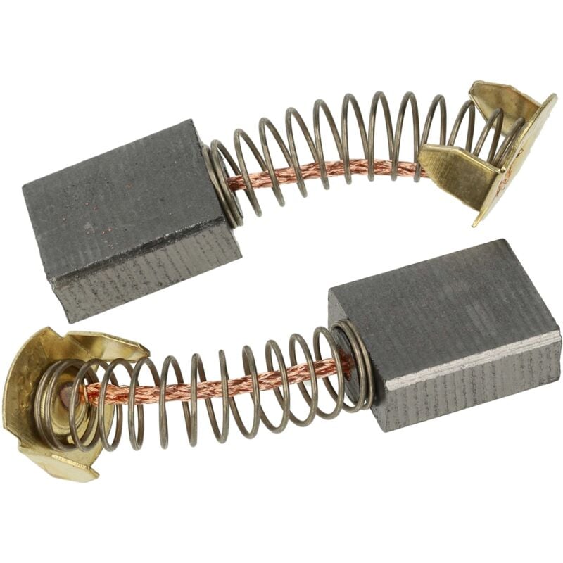 Vhbw - 2x Kohlebürste 6,5 x 13,5 x 17mm kompatibel mit Makita LH1040F, sr 2100, sr 2300, sr 2600 Elektrowerkzeug - 22mm Feder